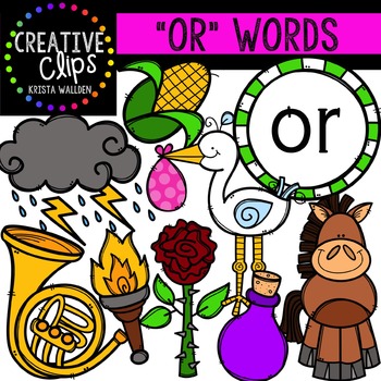 Preview of R-Controlled Vowels: OR {Creative Clips Digital Clipart}