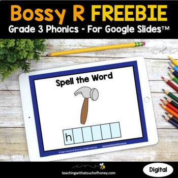 Preview of R Controlled Vowels Phonics Activities | Bossy R 3rd Grade Phonics FREEBIE