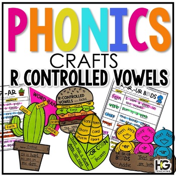 Preview of R-Controlled Vowels Phonics Crafts and Reading Activities | Reading Fluency