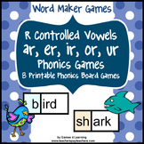 R-Controlled Vowels Games with ar, er, ir, or, ur Words