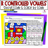 R Controlled Vowels - Phonics Worksheets - Color by Code -
