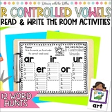 R Controlled Vowels Read & Write the Room Activities Bossy