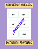 R Controlled Vowels Sight Word Flash Cards Bossy R and Oth