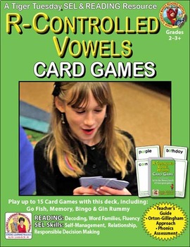 Preview of R-Controlled Vowels SuperDeck Card Games