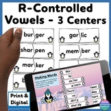 R-Controlled Vowels Syllable Centers Sort, Clip-it Cards, 