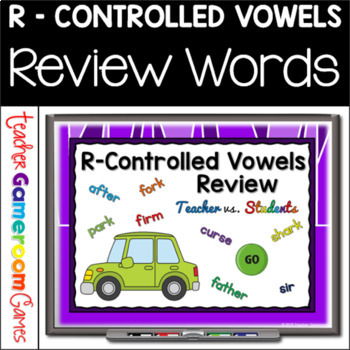 Preview of R-Controlled Vowels (Bossy R) Teacher vs Student Powerpoint Game