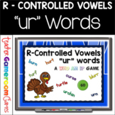 R-Controlled Vowels (Bossy R) -UR Words Who Am I Powerpoint Game