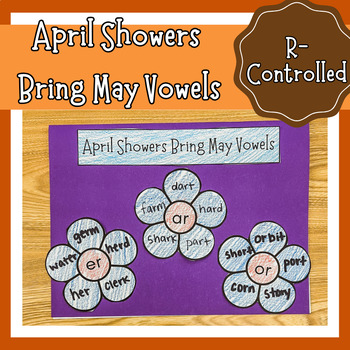 Preview of R Controlled Vowels Worksheets and Activities - Phonics Spring Crafts