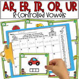 R Controlled Vowels - AR OR ER IR UR - Write the Room - Ph