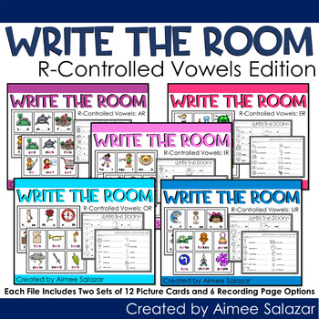 Preview of R-Controlled Vowels Write the Room {Bossy R}