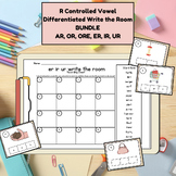 R-Controlled Vowels Write the Room Task Card Phonics k-2 C