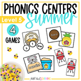 R-Controlled Vowels and Diphthongs Summer Phonics Centers 