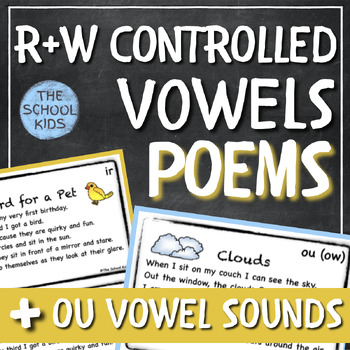 Preview of Decodable Poems R-Controlled W-Controlled OU Vowels Science of Reading