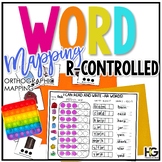 R Controlled Word Mapping Worksheets and Literacy Centers 