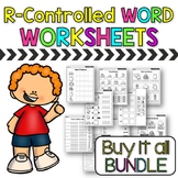 R Controlled Word Worksheets | SOR | Buy It All BUNDLE
