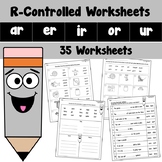 R Controlled Worksheets AR ER IR OR UR
