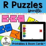 R Puzzle Bundle- Vocalic R Boom Cards Articulation - Vocal