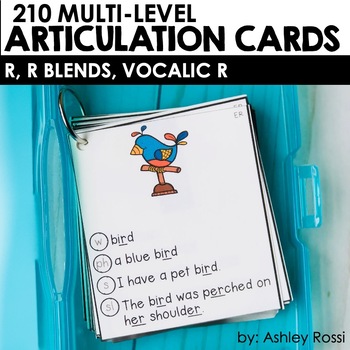 Preview of R, R Blends, Vocalic R Articulation Cards & Sheets - Speech Therapy Activities