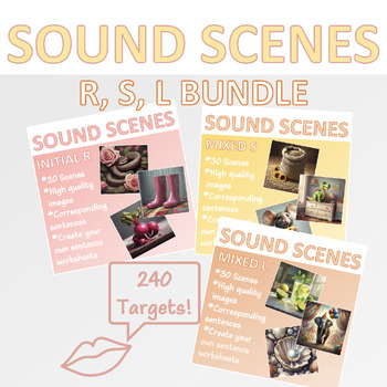 Preview of #May24HalfOffSpeech R, S, & L Sound Scenes Bundle