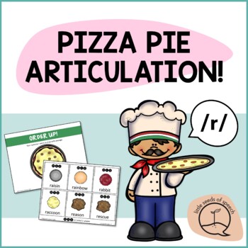 Preview of R SOUND Pizza Articulation Cards for Single & Multisyllabic Words & Sentences
