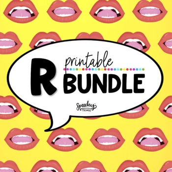Preview of R Sound Printable Bundle - R Articulation Activities