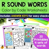 R Sound Words - R RR RH WR | Phoneme /r/ Color by Code Pho