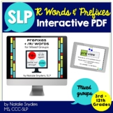 R Words + Prefixes - Interactive PDF for Speech Language T