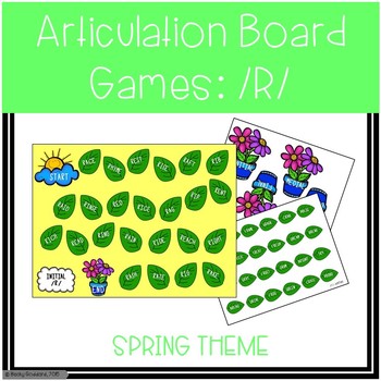 Articulation R Board Game Worksheets Teachers Pay Teachers