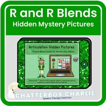 Preview of R and R Blends Hidden Mystery Pictures for St. Patrick's Day Boom Cards