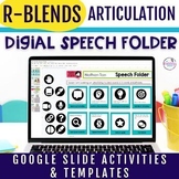 R-blends Articulation Activities Digital Speech Folders W/
