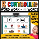 R controlled Vowels Word Work Game | Digital Word Work Ear