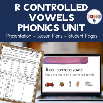 Preview of R controlled vowel sounds Phonics Unit Lesson Plans  AR ER IR OR UR AIR EAR