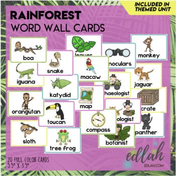 R is for Rainforest Themed Unit-Preschool Lesson Plans and Activities