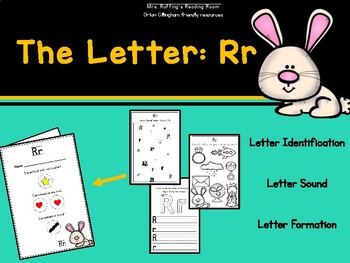 R r - Letter Identification, Letter Sound & Letter Formation | TPT
