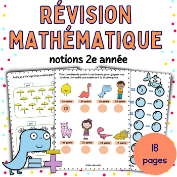 Preview of Révision en mathématique_notions 2e année / Math Revision 2nd grade