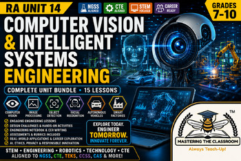 Preview of RA Unit 14 Computer Vision & Intelligent Systems Engineering Bundle | AI, NGSS