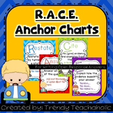 RACE Chevron Print Anchor Chart- CCSS Writing, Citing Evid
