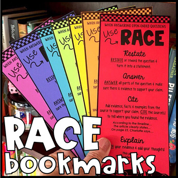 Preview of RACE Bookmarks for Constructed Responses