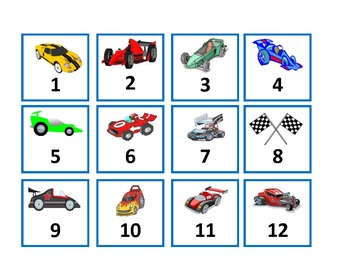 RACE CAR Calendar Set by Donna McIntyre | TPT