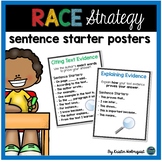 RACE Constructed Response Sentence Starter Posters