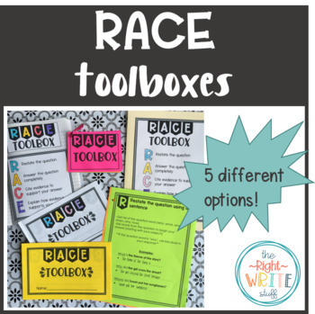 Preview of RACE Constructed Response Toolboxes- Multiple Options!