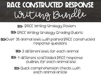 Preview of RACE Constructed Response Writing Bundle