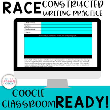 Preview of RACE Strategy Constructed Writing Practice - Common Core Aligned