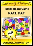 RACE DAY Blank Board Game