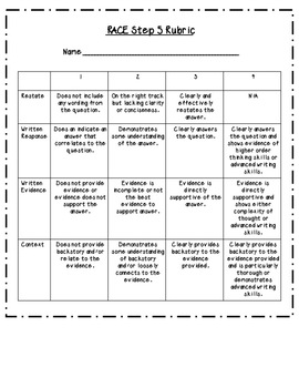 RACE Foundations: Tiered Constructed Responses for K-4 by Practical ...