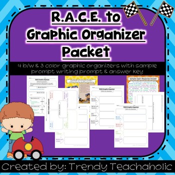 Preview of RACE Graphic Organizers  (MUST HAVE!)- CCSS Evidence-Based Open Response Writing
