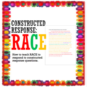 Preview of RACE: How to Respond to Constructed Response Questions Using RACE