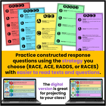 RACE Practice Book (Constructed Response Practice) by Jennifer Findley