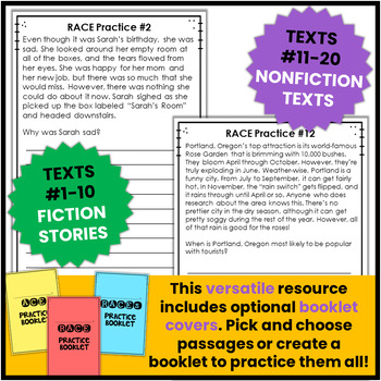 RACE Practice Book (Constructed Response Practice) by Jennifer Findley