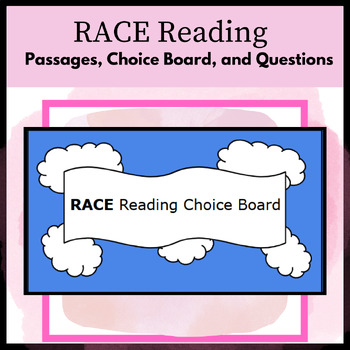 Preview of RACE Reading Choice Board